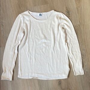 Old Navy Cream Long Sleeve Knit Sweater